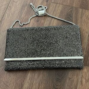 Black Rhinestone Clutch